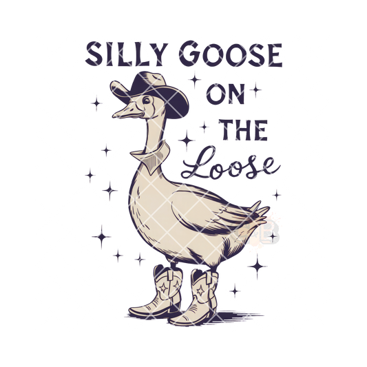 Silly goose cowboy PNG