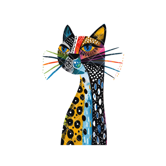 Cat Art Painting PNG