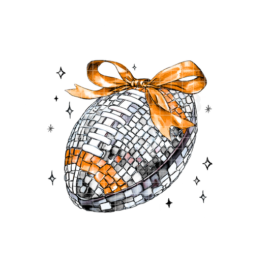 Orange Disco Football PNG