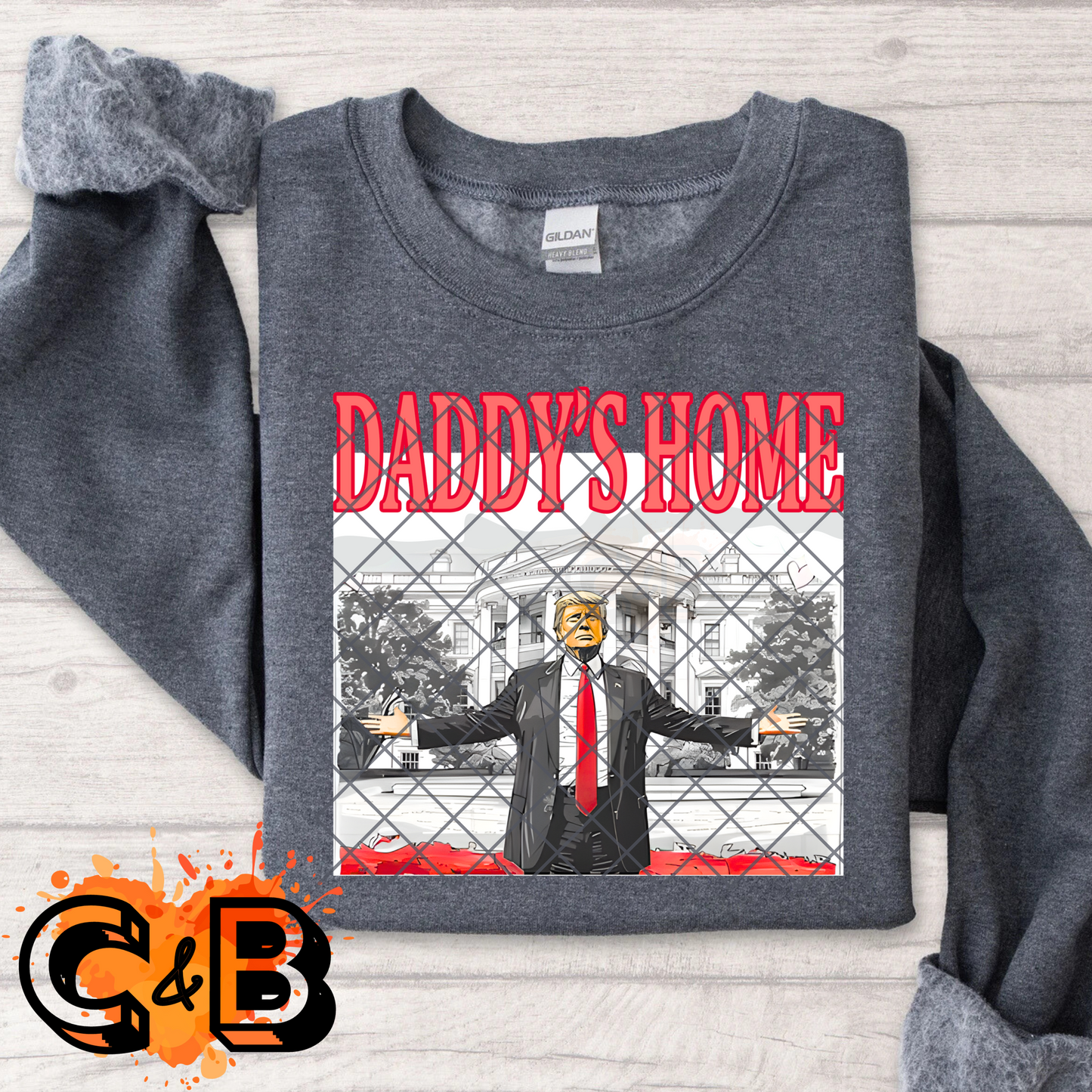 Daddy’s Home Black Suit Red Font T-Shirt