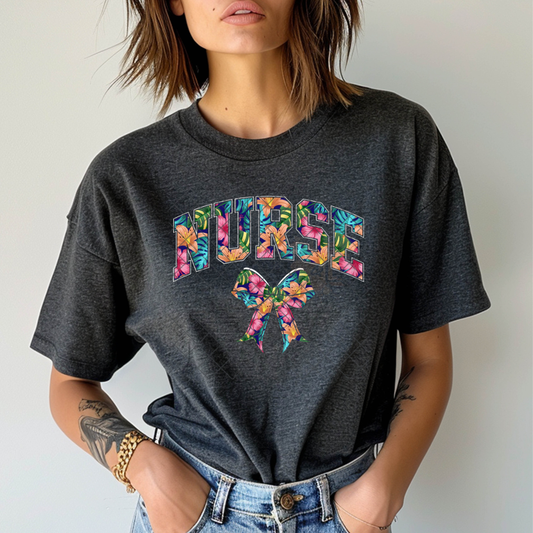 Nurse Bow - Premium Graphic T-Shirt for Casual Wear