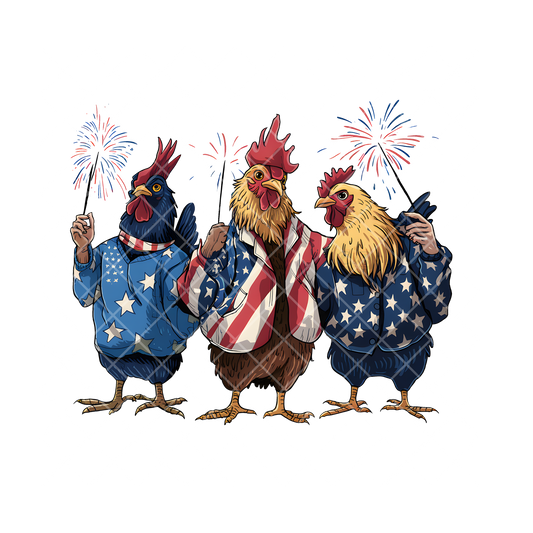 Patriot Chicken Trio PNG