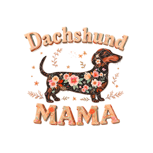 Dachshund Mama Embroidery PNG
