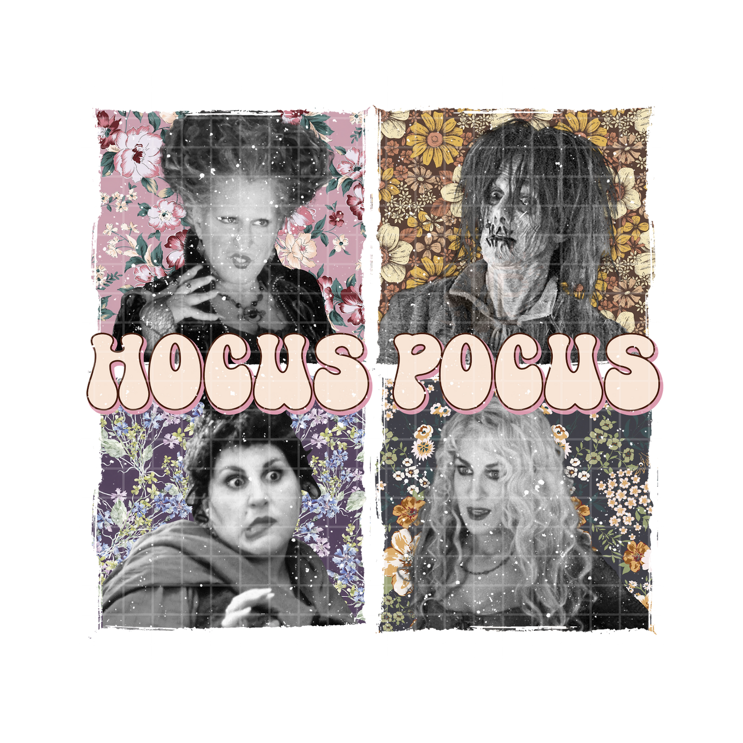 Hocus Pocus Floral Mural DTF Transfer