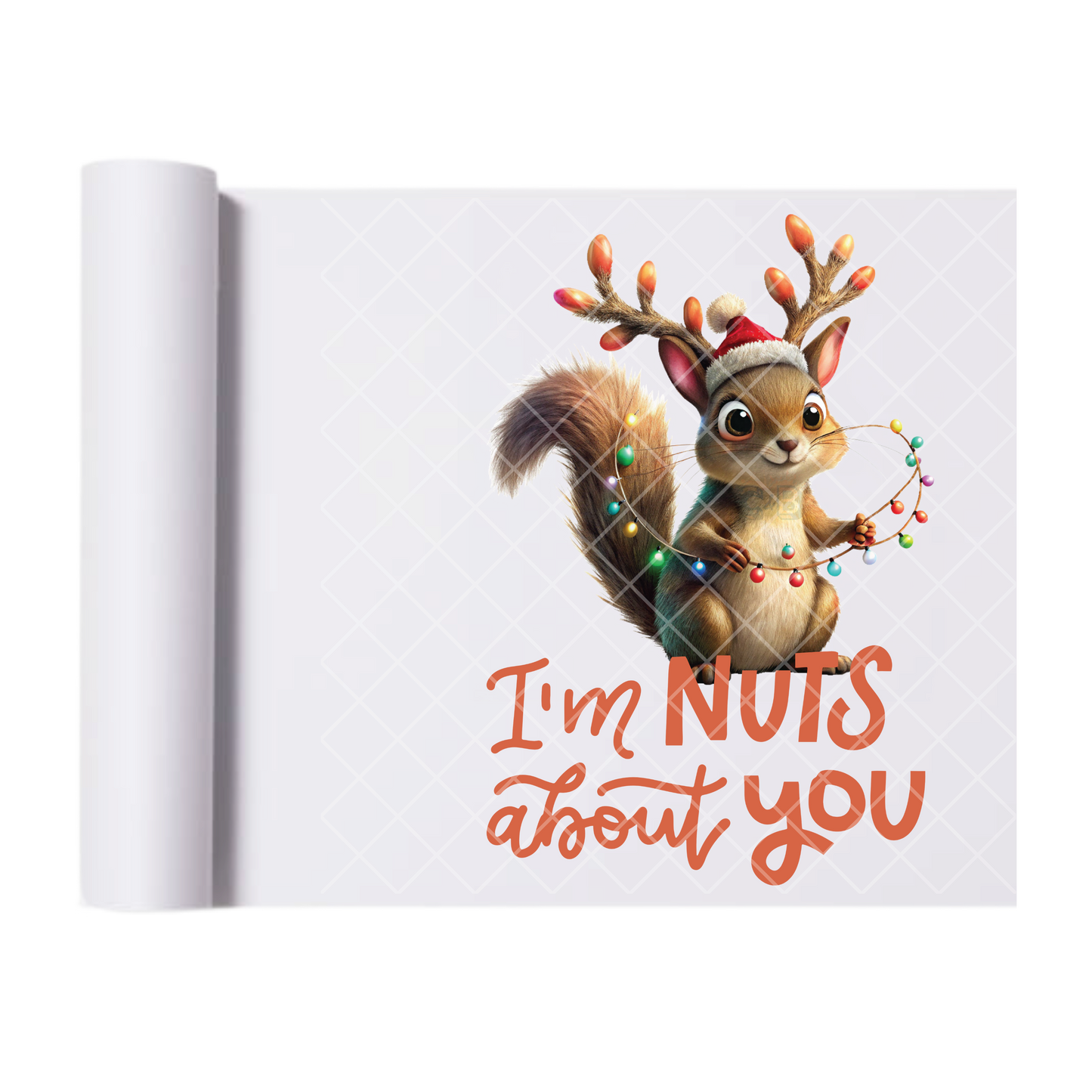 I’m Nuts About You - Direct-To-Film Heat Transfer for T-Shirts, Cotton, Polyester & Blends - High-Quality Print