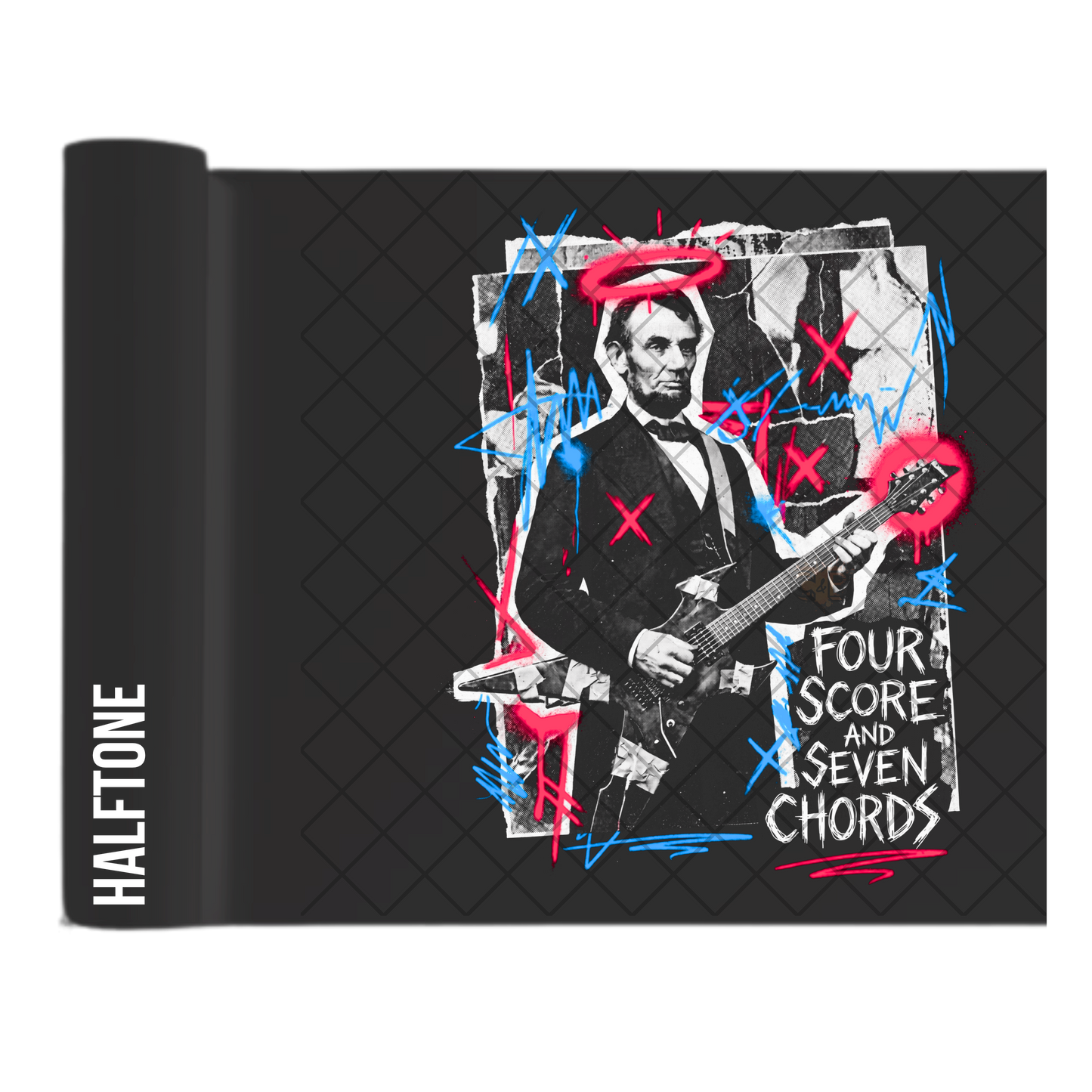 Four Scores Abe - Direct Transfer Print, Ready To Press For T-Shirts, Cotton, Polyester & Blends - Tshirt Business Quality