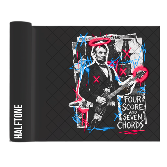 Four Scores Abe - Direct Transfer Print, Ready To Press For T-Shirts, Cotton, Polyester & Blends - Tshirt Business Quality