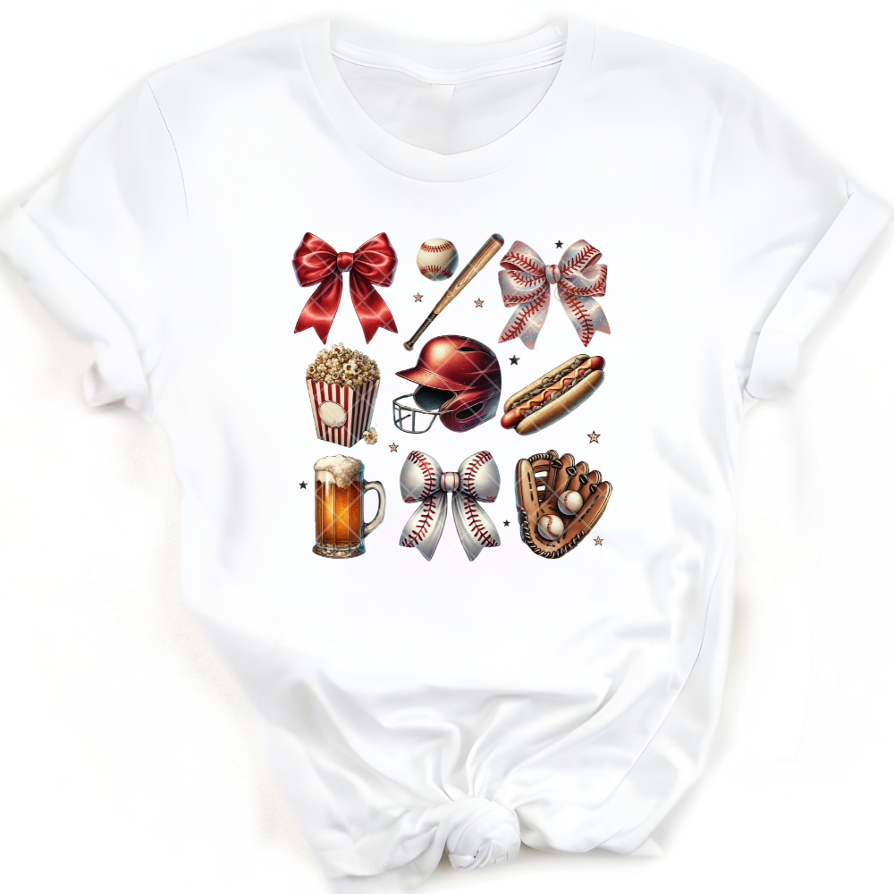 The Baseball Stadium - Direct Print Film Transfer for T-Shirts, Cotton, Polyester & Blends - High-Quality Print