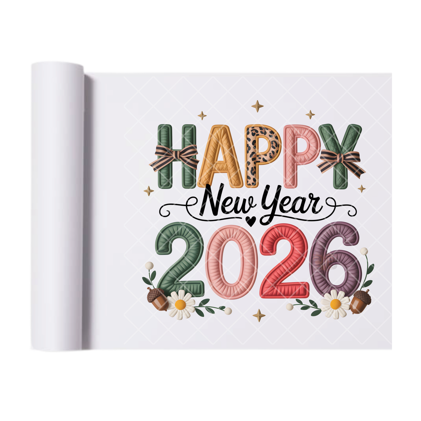 New Year 2026 - Direct-To-Film Heat Transfer for T-Shirts, Cotton, Polyester & Blends - High-Quality Print