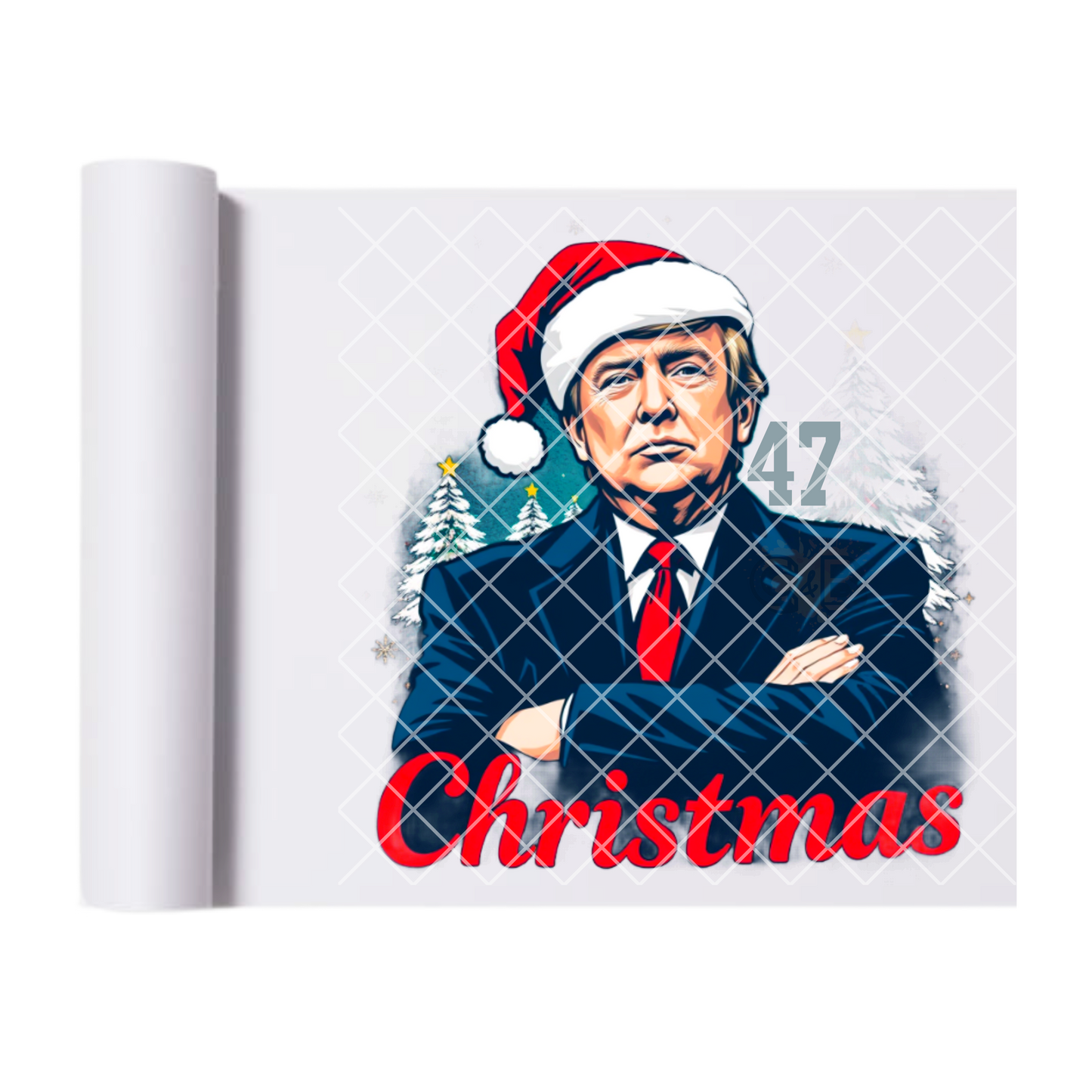 Christmas Trump 47 Santa Hat DTF Transfer