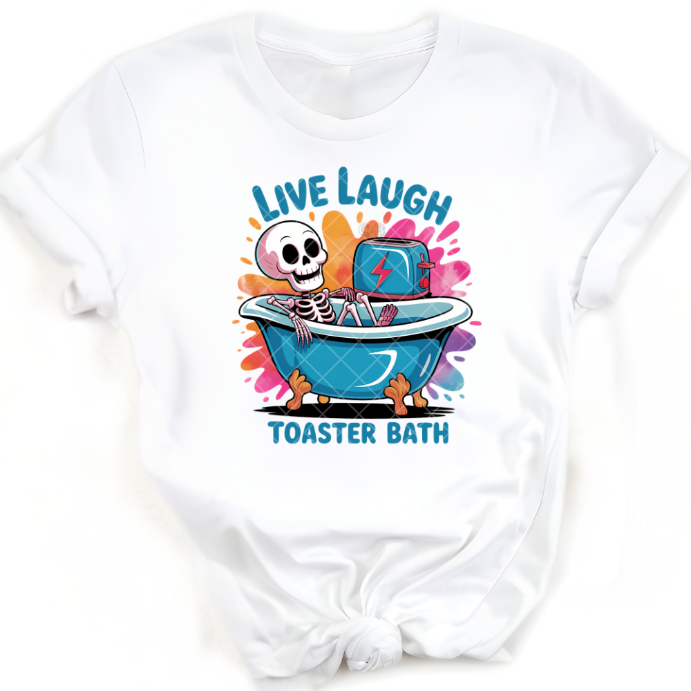 Live Laugh Bath - Premium Graphic T-Shirt for Casual Wear