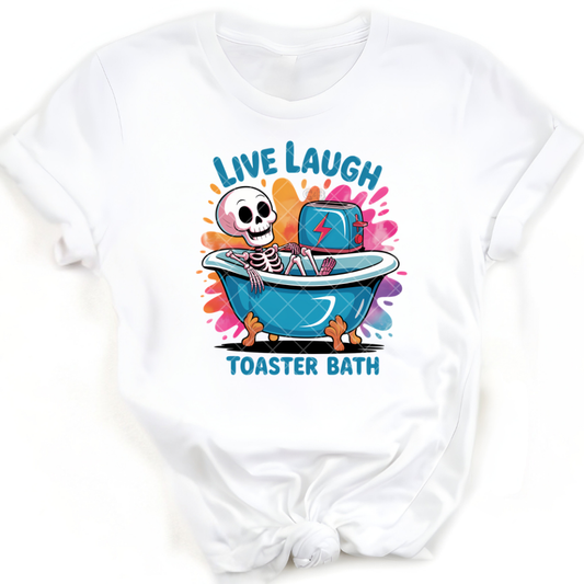 Live Laugh Bath - Premium Graphic T-Shirt for Casual Wear
