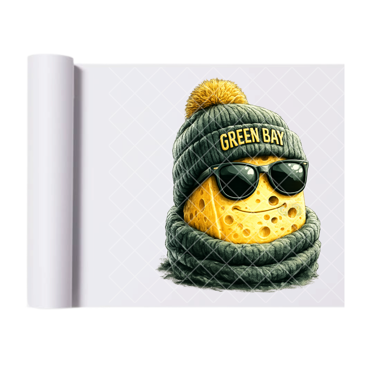Green Bay Football - Direct Print Film Transfer for T-Shirts, Cotton, Polyester & Blends - High-Quality Print