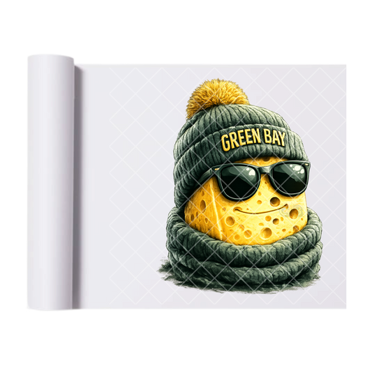 Green Bay Football - Direct Print Film Transfer for T-Shirts, Cotton, Polyester & Blends - High-Quality Print