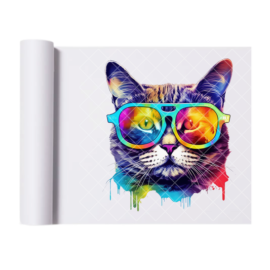 Hyper Cat HD Color - Direct Print Film Transfer for Trendy T-Shirts, Cotton, Polyester & Blends - High-Quality Print