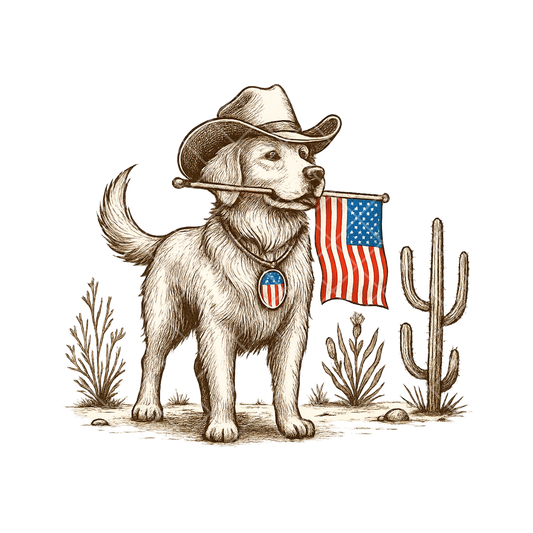 Patriot Lab Cowboy Hat Cactus PNG