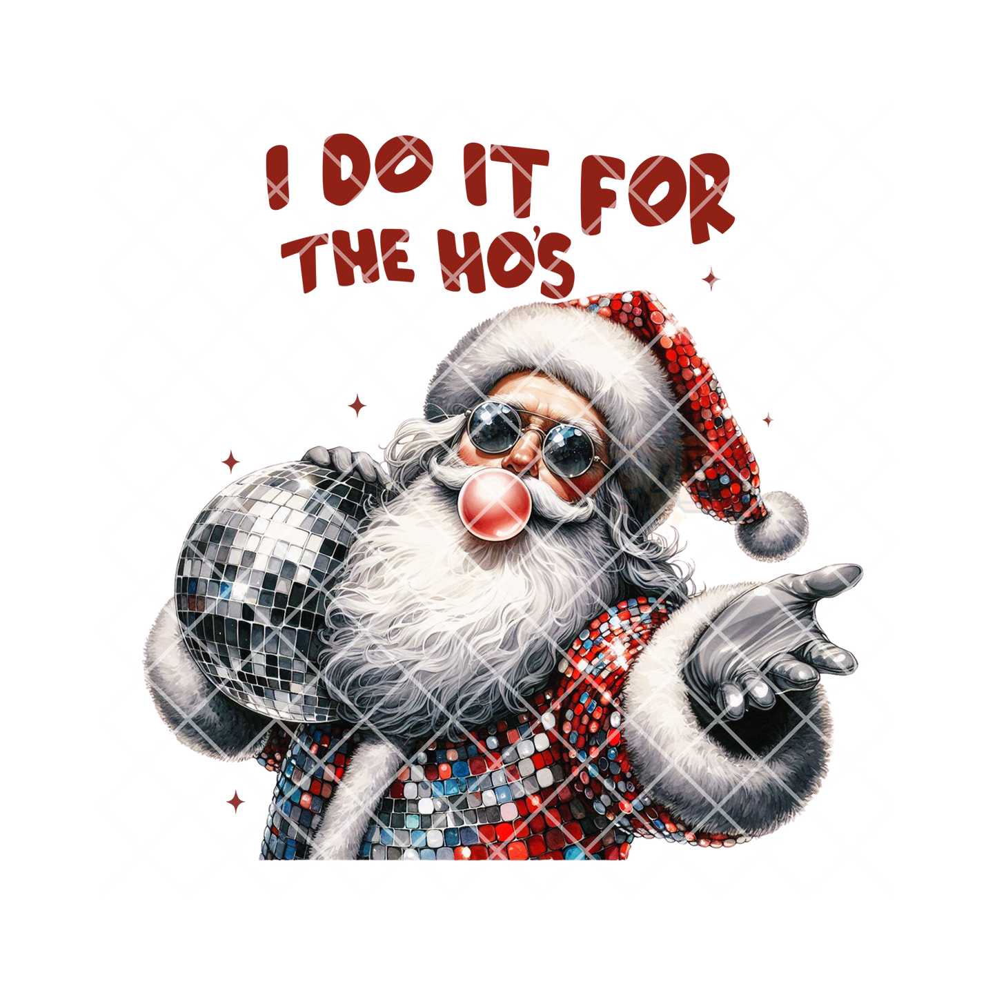 Sparkle Santa do it for the T Shirt