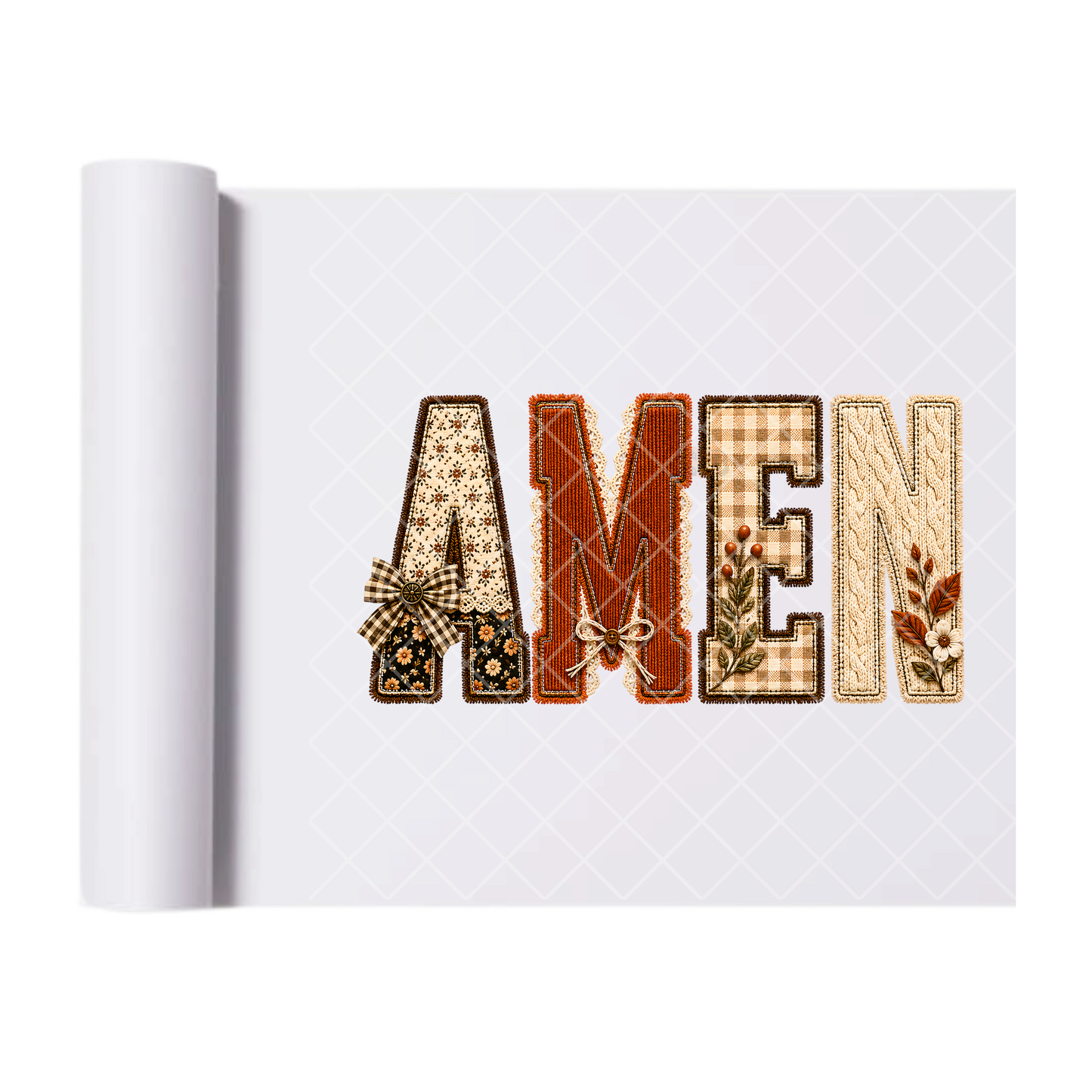 Fall Amen - Ready To Press Print Transfer for Apparel, Cotton, Polyester & Blends - High-Quality Print- Commercial Grade