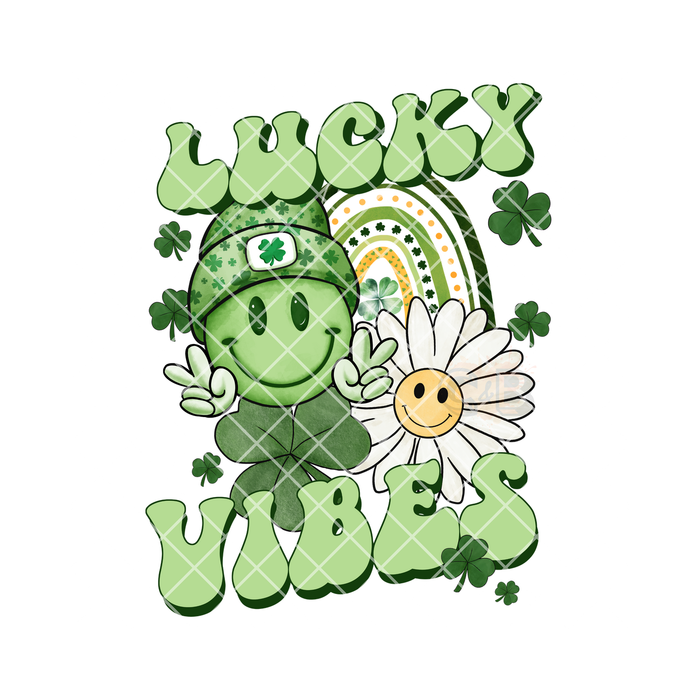 Lucky Vibes Green PNG