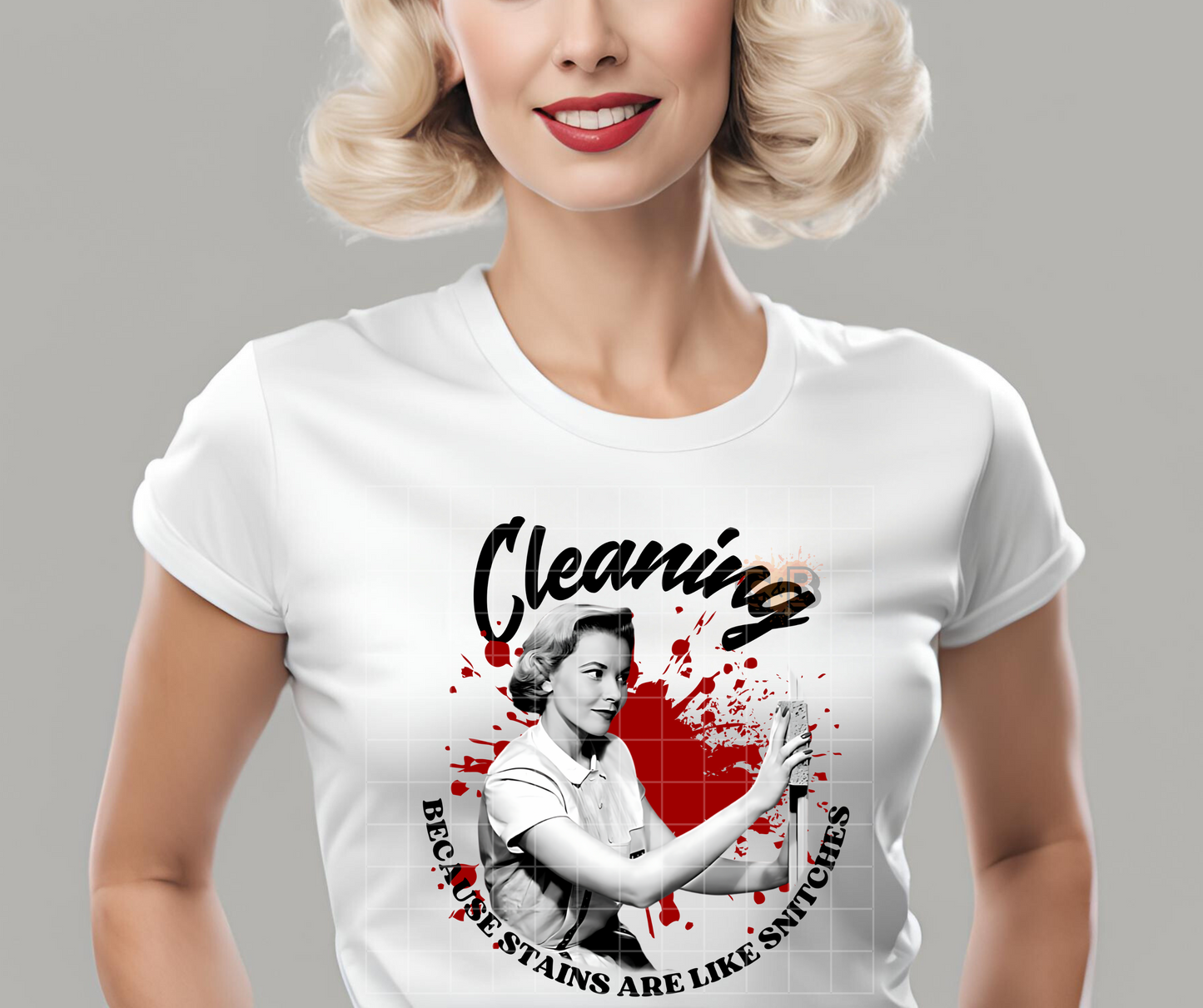 Cleaning Because Stains T-Shirt