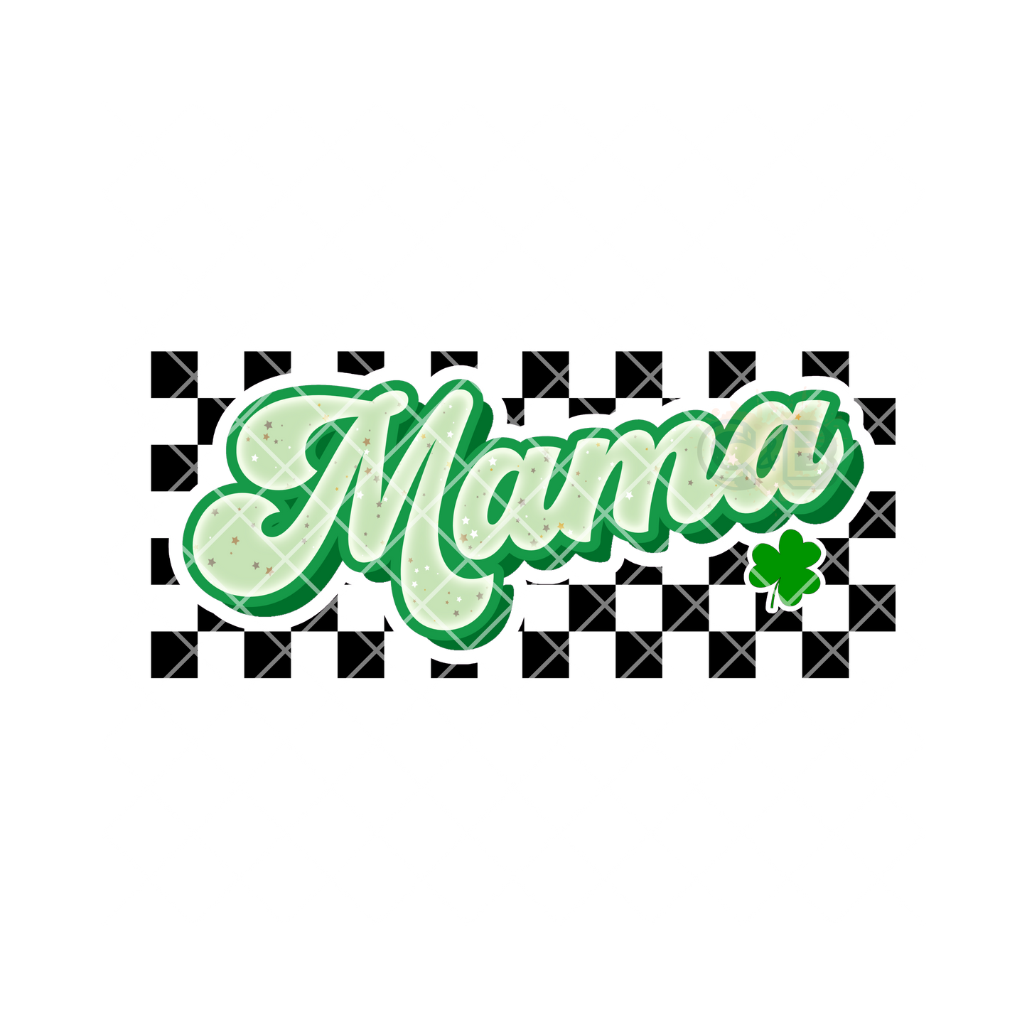 Mama St. Patrick’s Checkered PNG