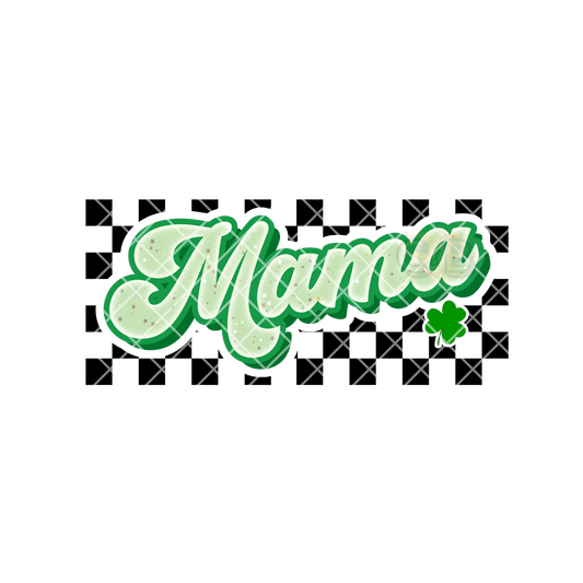 Mama St. Patrick’s Checkered PNG