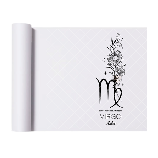 Virgo Aster - Direct Print Film Transfer for T-Shirts, Cotton, Polyester & Blends - High-Quality Print