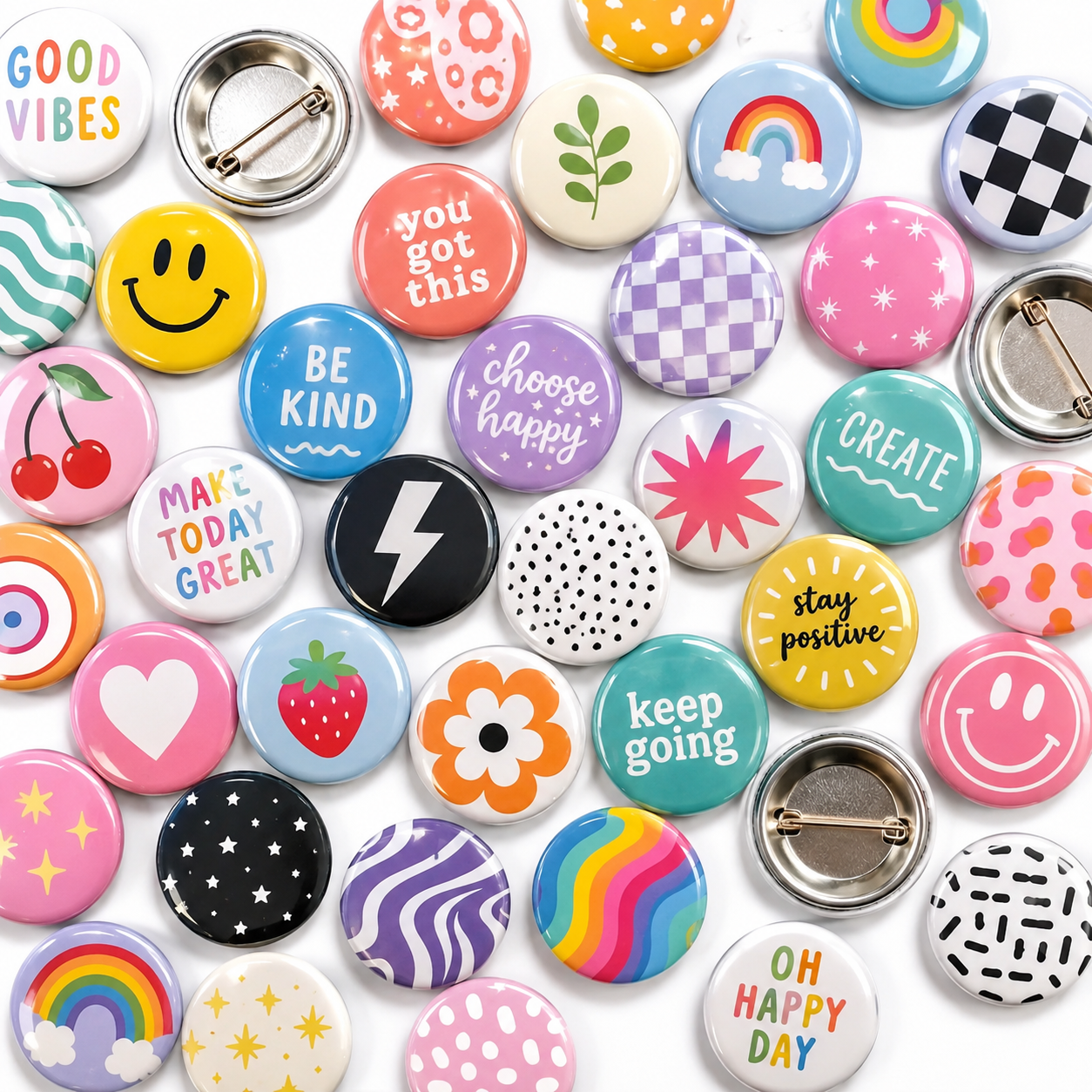 Spicy Ghost & Bible Ghost Pinback Buttons 2-Pack
