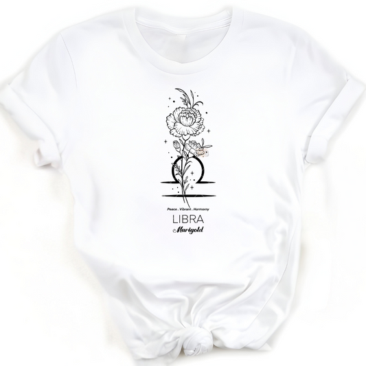 Libra Marigold - Premium Graphic Trendy T-Shirt for Casual Wear