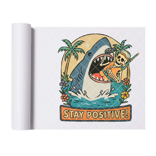 Toxic Positivity - Direct Transfer Print, Ready To Press For T-Shirts, Cotton, Polyester & Blends - Tshirt Business Quality