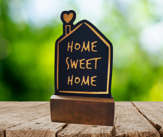 Dunn Inspired Home Sweet Home  Handcrafted CNC Carved Wooden Decor – Rustic Home Accent