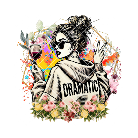 Dramatic fem artwork PNG