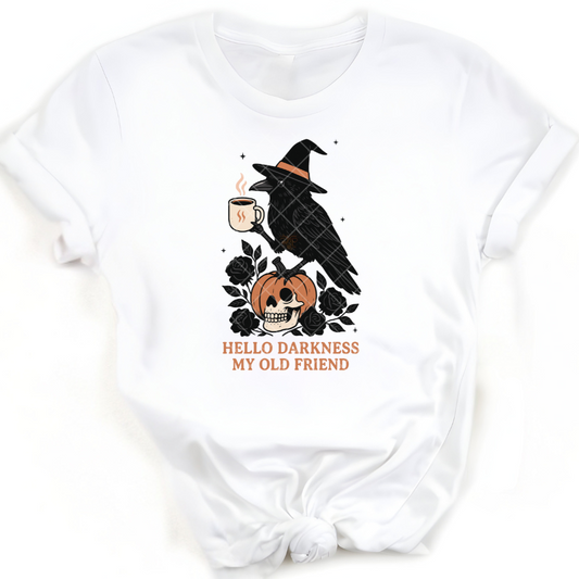 Hello darkness my old friend - Premium Graphic T-Shirt for Casual Wear