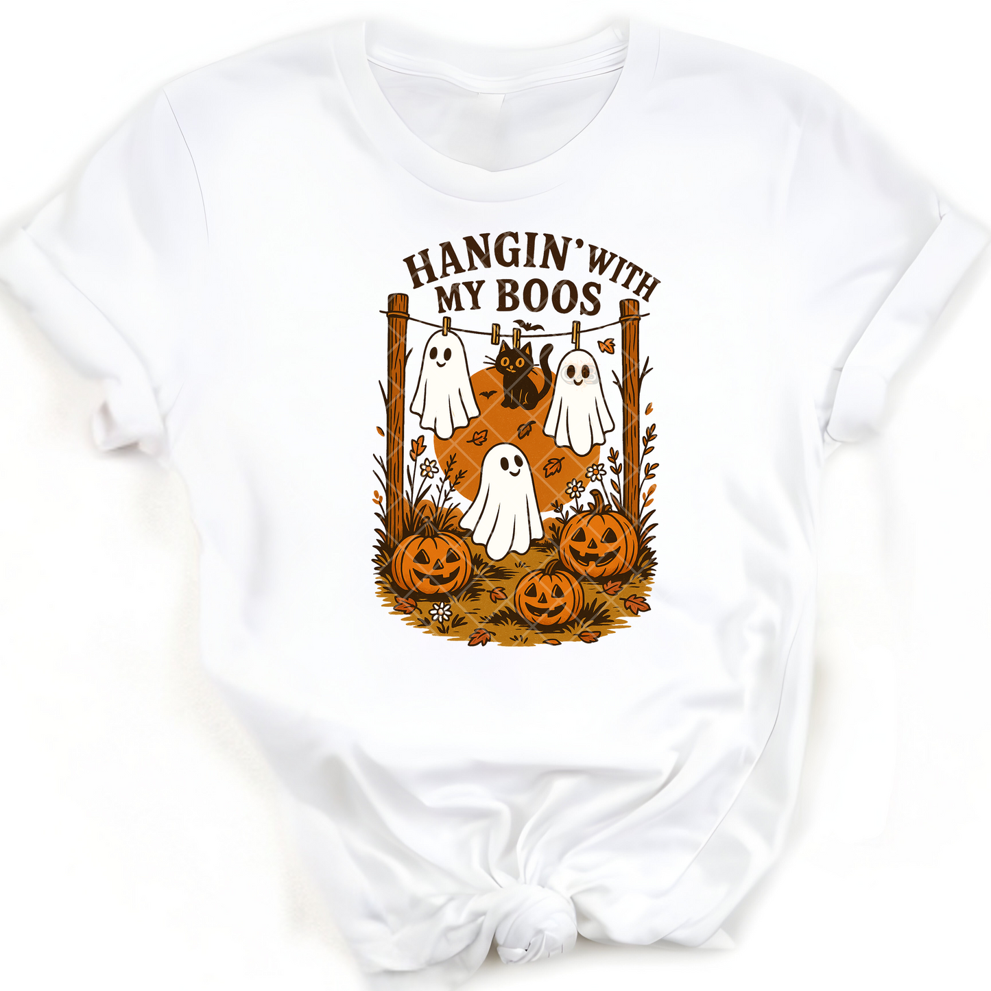 Hanging with my boo - Premium Graphic T-Shirt for Casual Wear