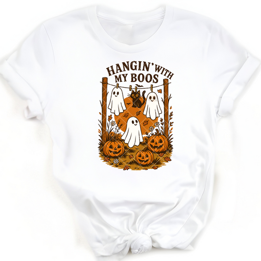 Hanging with my boo - Premium Graphic T-Shirt for Casual Wear