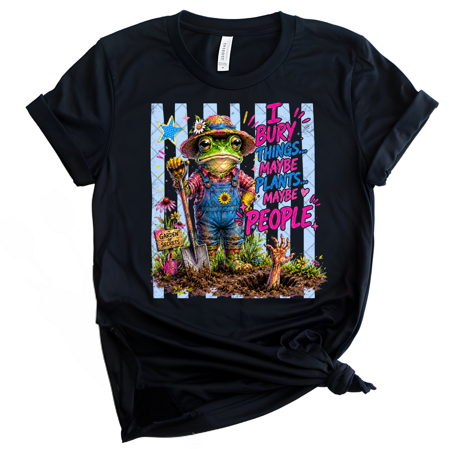 I Bury Things Frog - Premium Graphic T-Shirt for Casual Wear