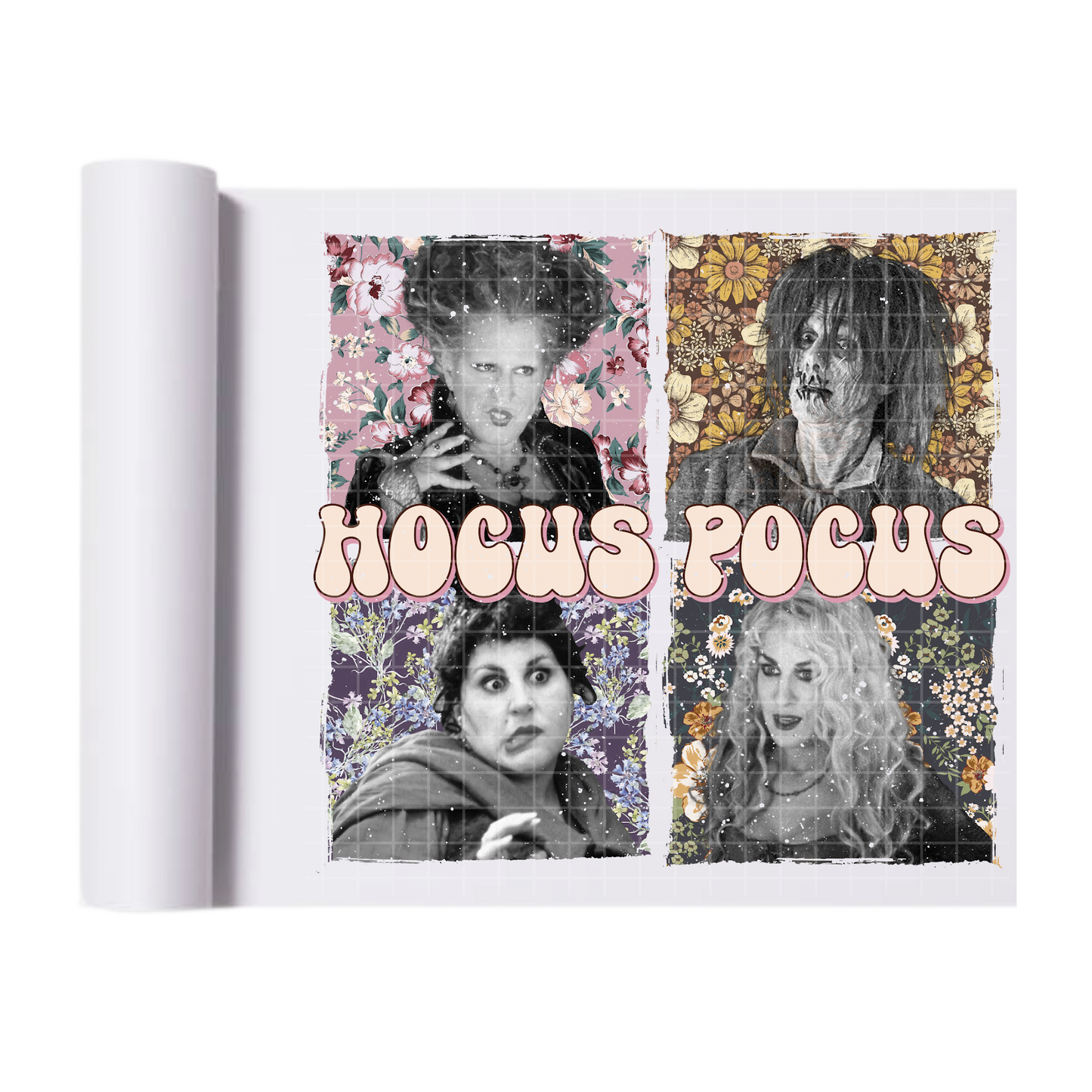 Hocus Pocus Floral Mural DTF Transfer