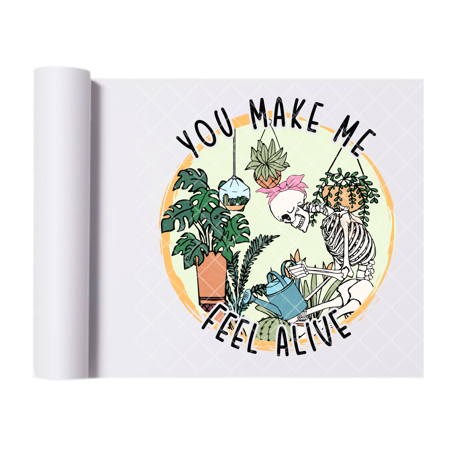 You Make Me Feel- Direct Print Film Transfer for T-Shirts, Cotton, Polyester & Blends - High-Quality Print