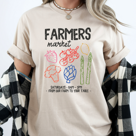 Saturday Farmers Market Vibes - Premium Graphic T-Shirt for Casual Wear