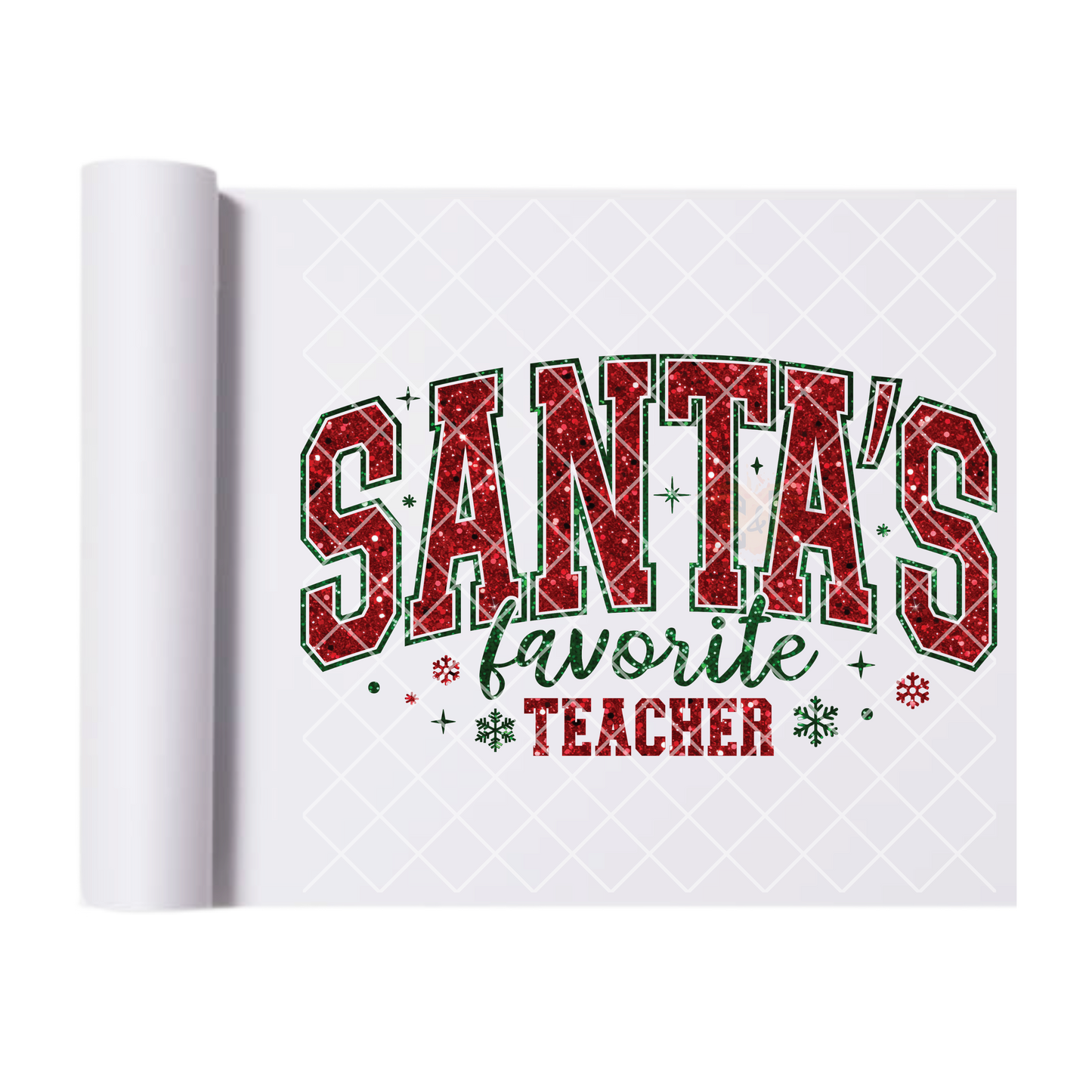 Santa’s Favorite Teacher DTF Transfer