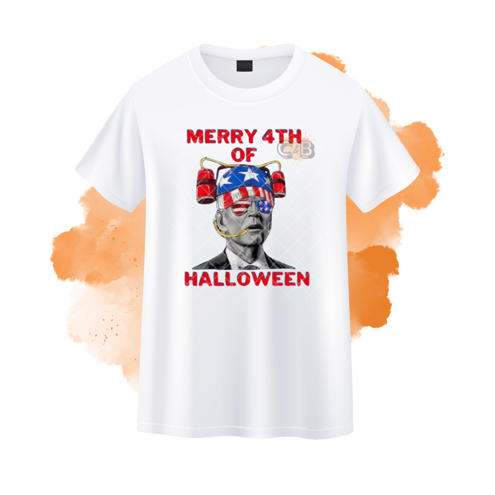 Merry 4th Of Halloween/Confused Joe T-Shirt