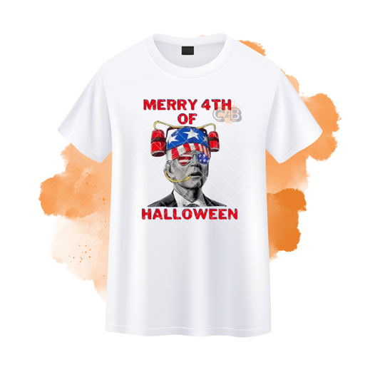 Merry 4th Of Halloween/Confused Joe T-Shirt