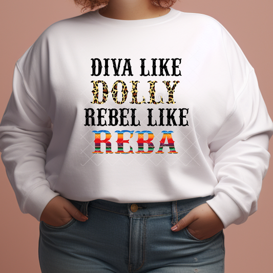 Diva Like Dolly Parton - Premium Graphic Trendy T-Shirt for Casual Wear