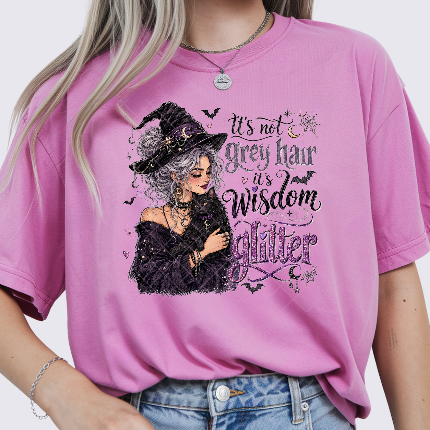 It's Not Grey Hair Witch - Premium Graphic T-Shirt for Casual Wear