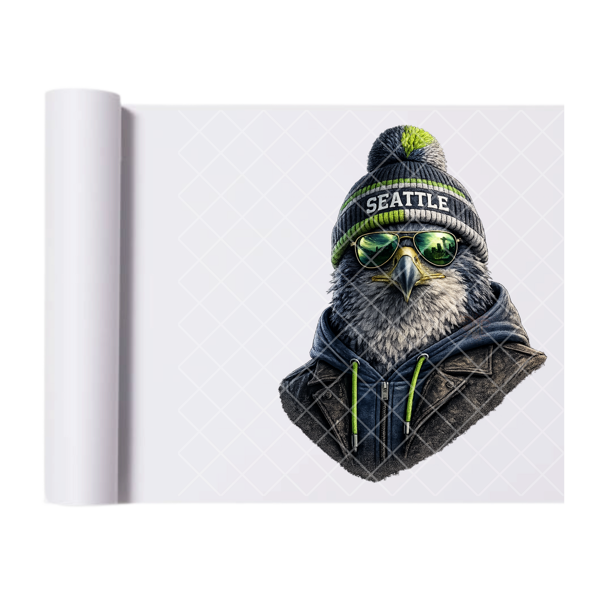 Seattle Football - Direct Print Film Transfer for T-Shirts, Cotton, Polyester & Blends - High-Quality Print