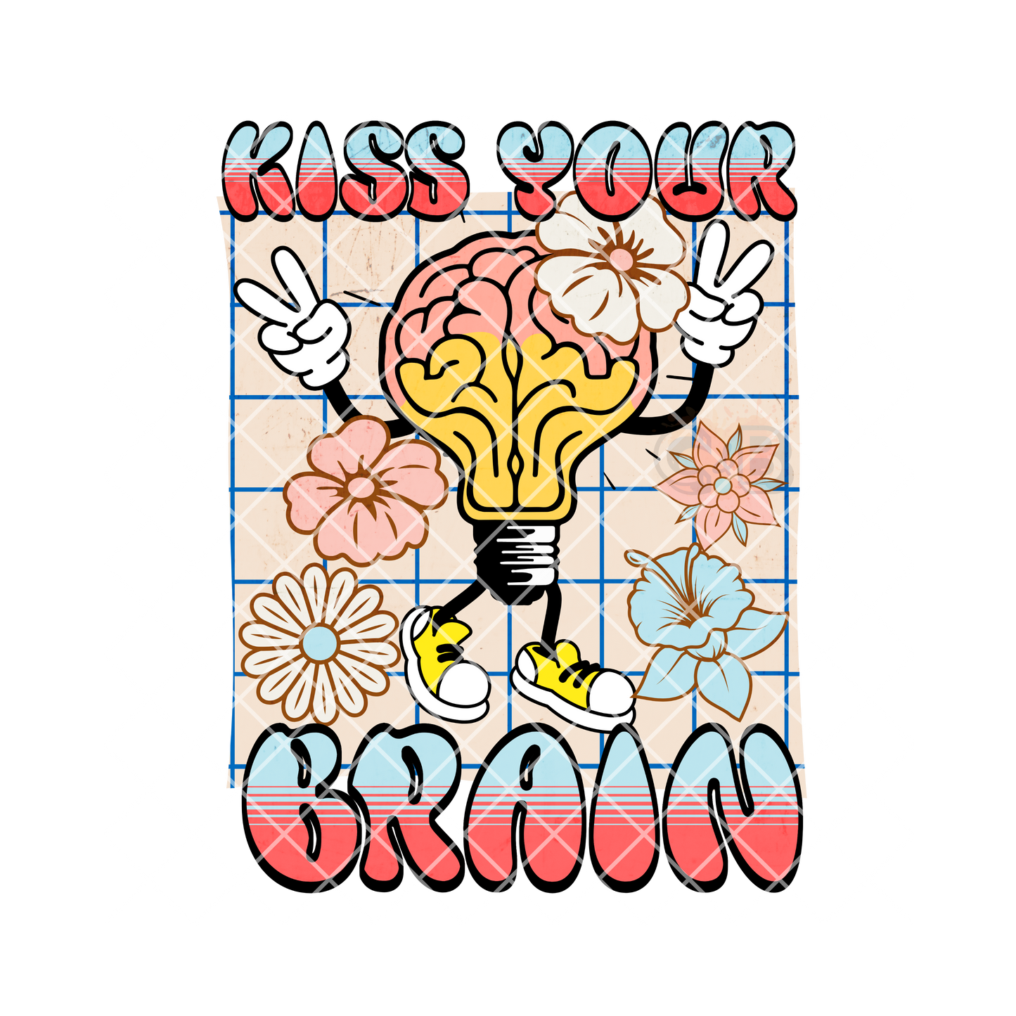 Kiss your brain PNG