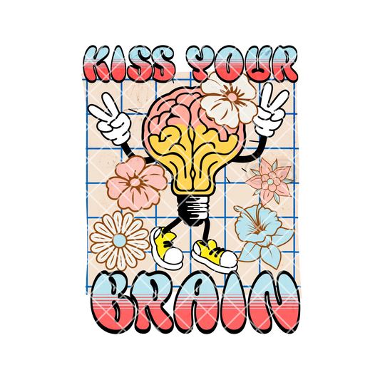 Kiss your brain PNG