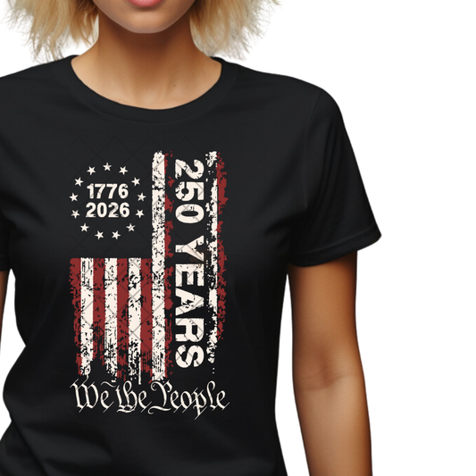 250 Years We The People - Shirt, Premium Graphic, Trendy T-Shirt for Casual Wear