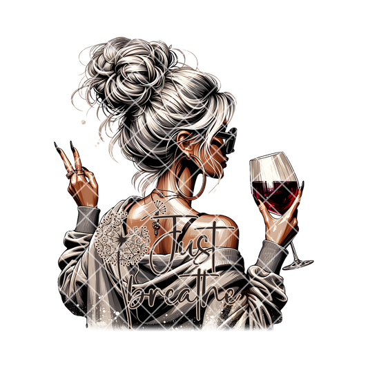 Just breathe babe PNG