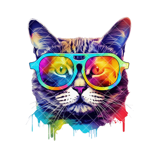 Hyper Cat HD Color PNG